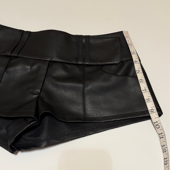 Niihai by Revolve faux leather micro shorts, black, size M - Picture 9 of 16